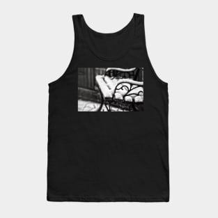 Bench in Snow Tank Top